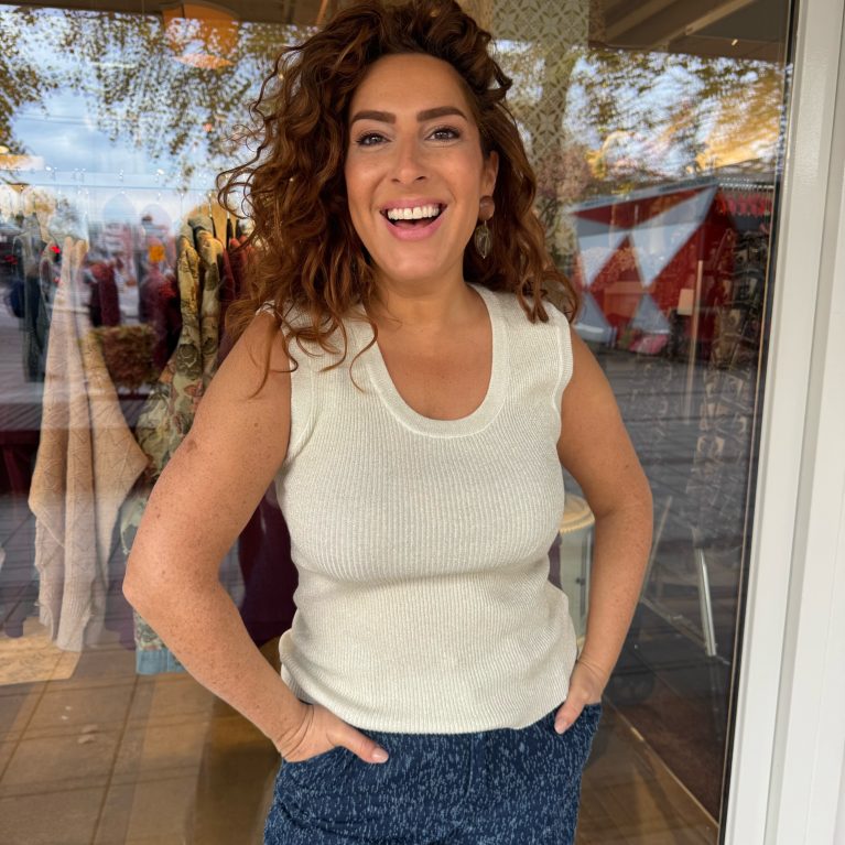 The Zohar basic | top shine off white