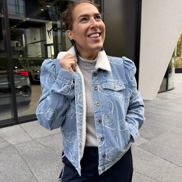 ICNK jacket | Nina denim jacquard
