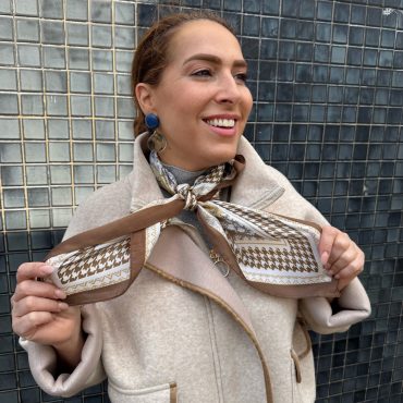 Mini scarf checks