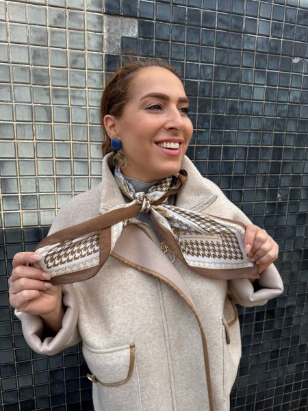 Mini scarf checks