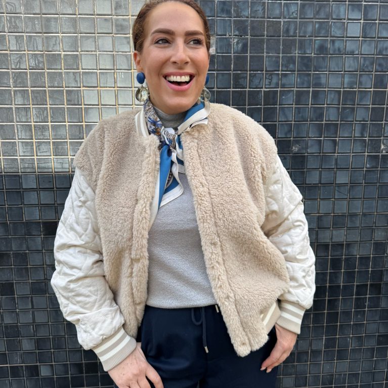 NUKUS Bianca jacket | sand/off white