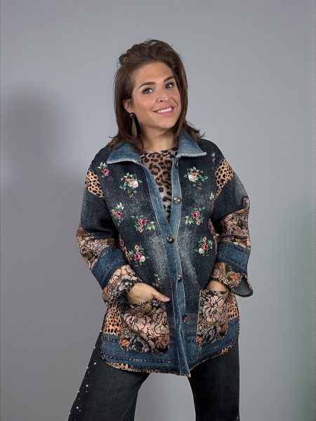 Statement print jacket | love me more