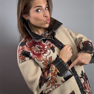 Statement print jacket | flowers