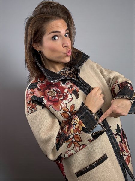 Statement print jacket | flowers