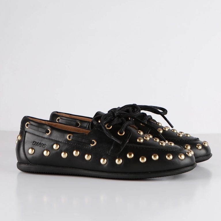 DWRS mocassins - LATTY big studs black