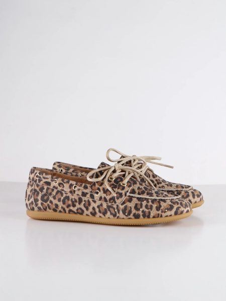DWRS mocassins - LATTY small studs leopard