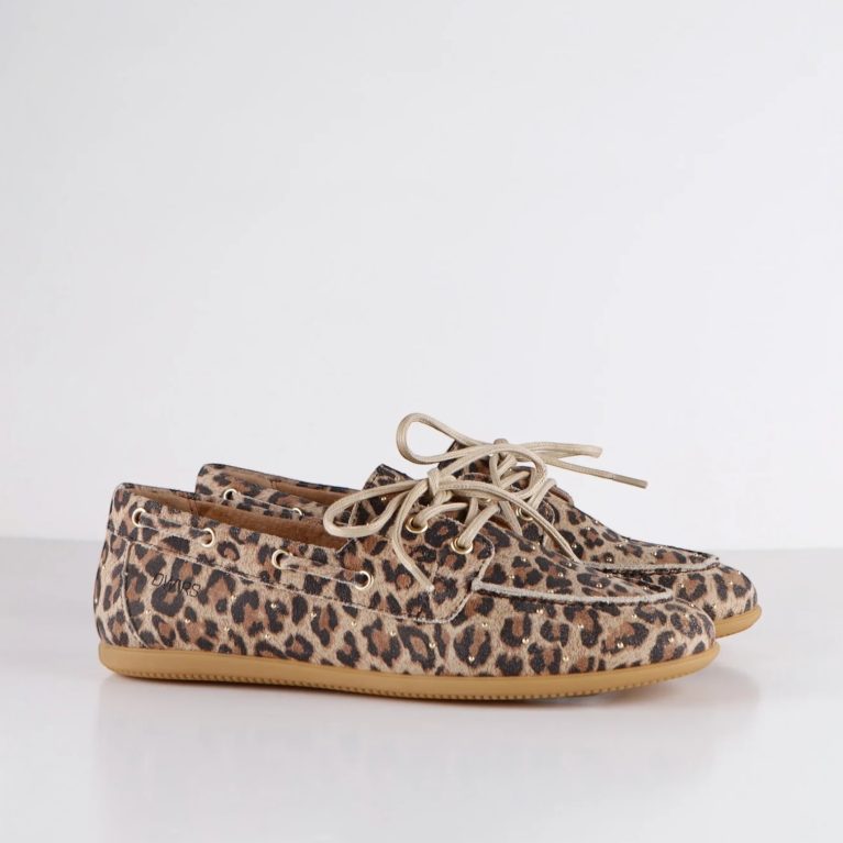 DWRS mocassins - LATTY small studs leopard
