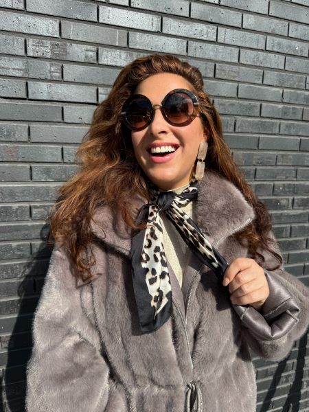 Mini scarf leopard