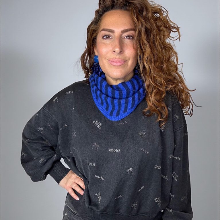 Soft cashmere scarf stripes