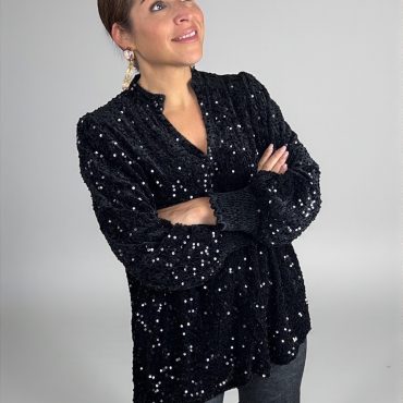 EXXELENT | pailletten top/blouse
