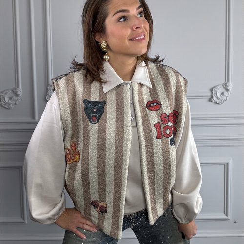 Statement printed gilet | all prints