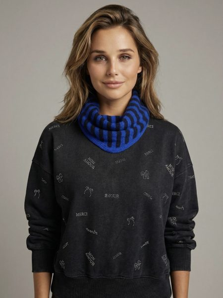 Soft cashmere scarf stripes