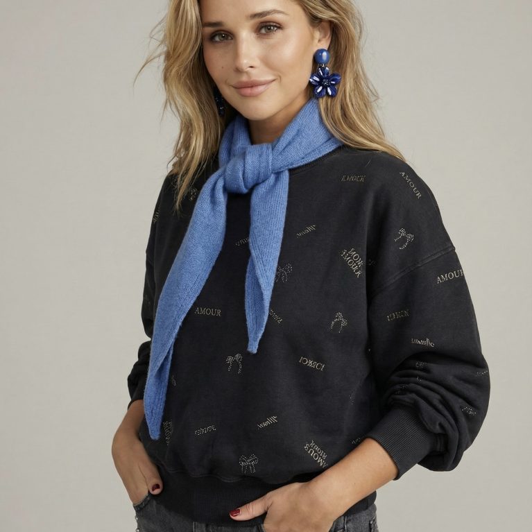 Soft cashmere scarf uni