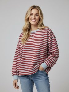 Stripe sweater rond