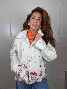 Red flower jacket