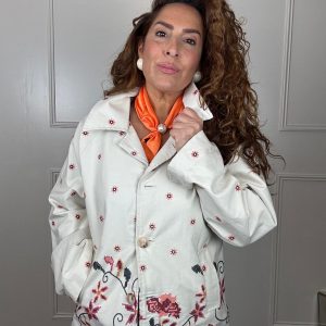Red flower jacket
