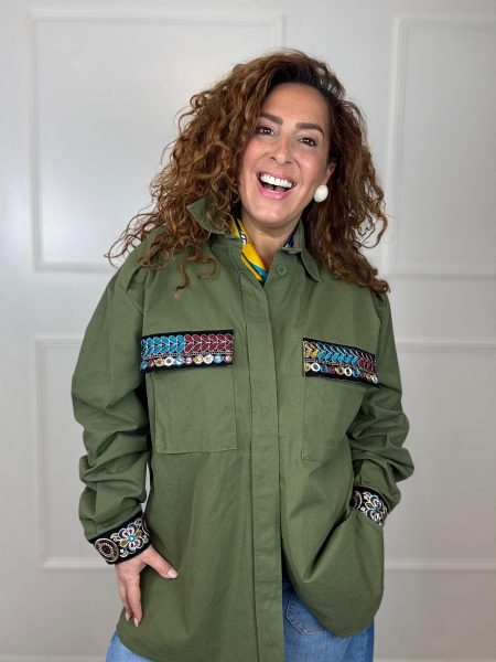 Patch blouse/jacket