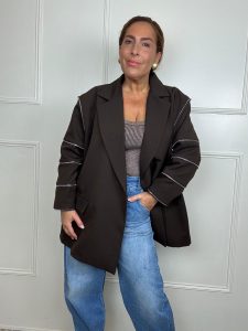 Rhyme & hype zipper colbert oversized