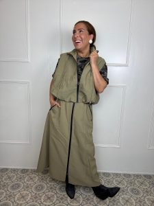 Rhyme & hype set skirt gilet