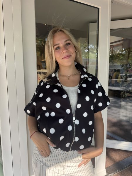 Polkadot zipper layer