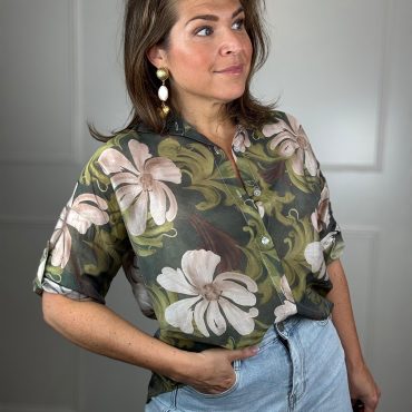 Blouse flowy flower